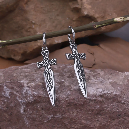 Viking Sword Earrings | 316L Steel | Symbol of Strength and Courage
