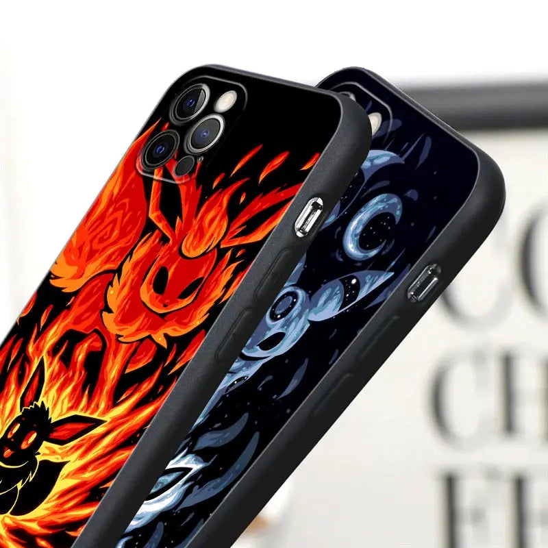 Eevee & Zorua Duo – Dreamy Art Silicone Case