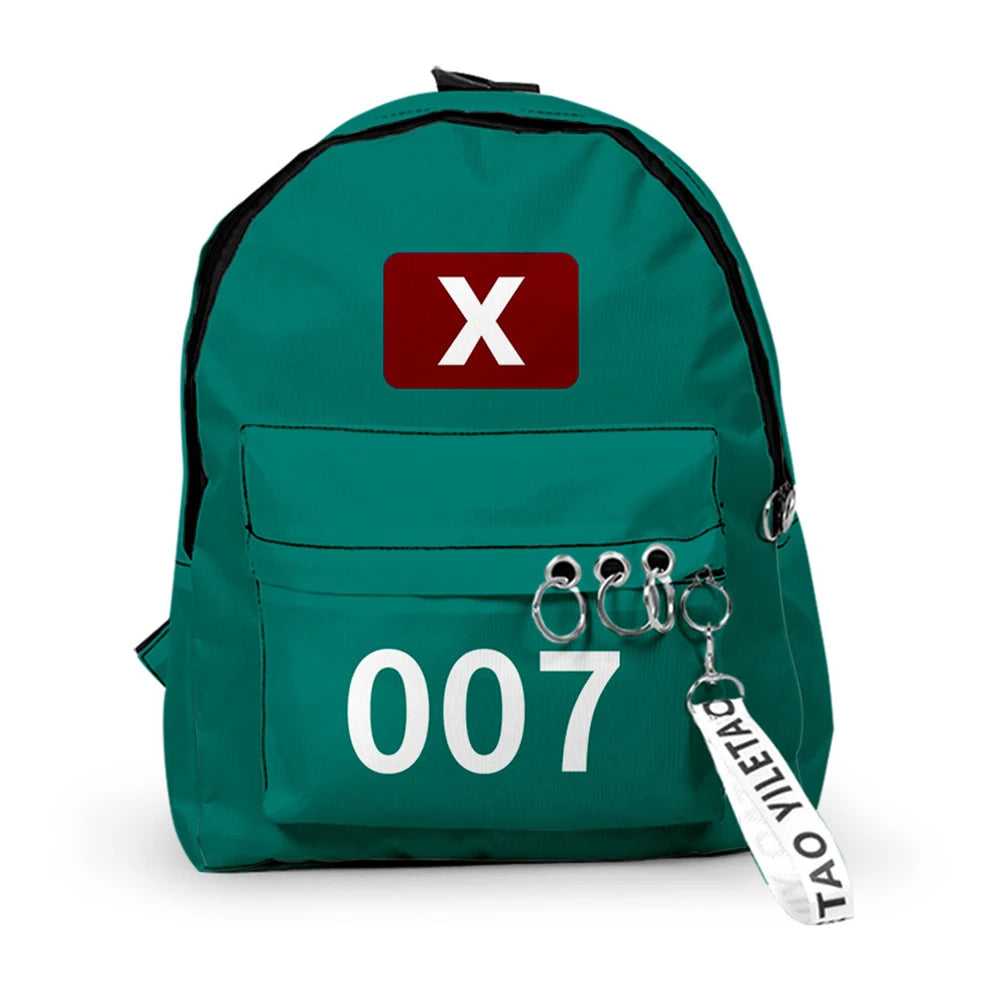 2025 Korea Game Season2 School Handbags Unisex Solid Printing Outdoor Sports Daypacks Student Large Capacity for Outdoor Hinking