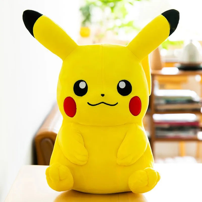 20cm Plush Toys - Kawaii Pikachu, Raichu & Squirtle Soft High-Quality Fabric Anime Gifts for Kids Collectors Fans