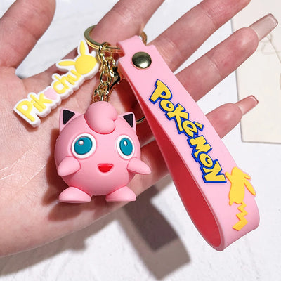 Pokémon Keychain 2025 – Pikachu, Psyduck, Gengar & More Cartoon Figures 🎒✨