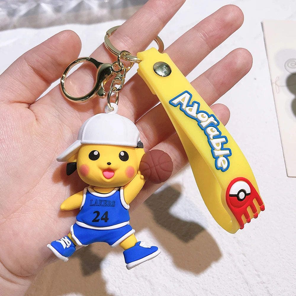 Pokémon Keychain 2025 – Pikachu, Psyduck, Gengar & More Cartoon Figures 🎒✨