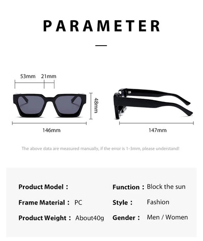 🔥 SHAUNA Retro Square Sunglasses - Thick Frame UV400 Classic 😎