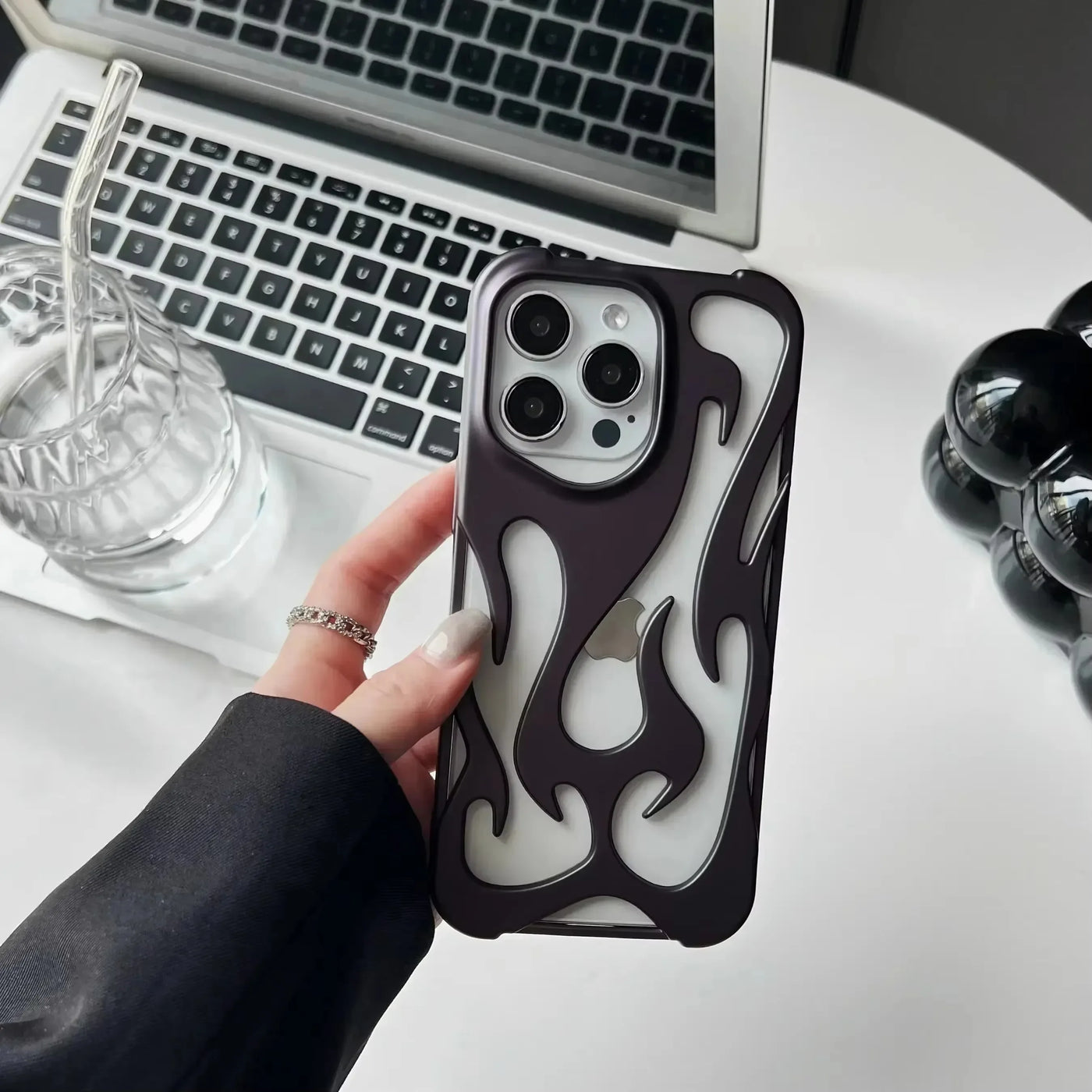 3D FLAME Phone Case 🔥 Matte Shockproof – Fits iPhone 13/12/11 Pro/Max&nbsp;