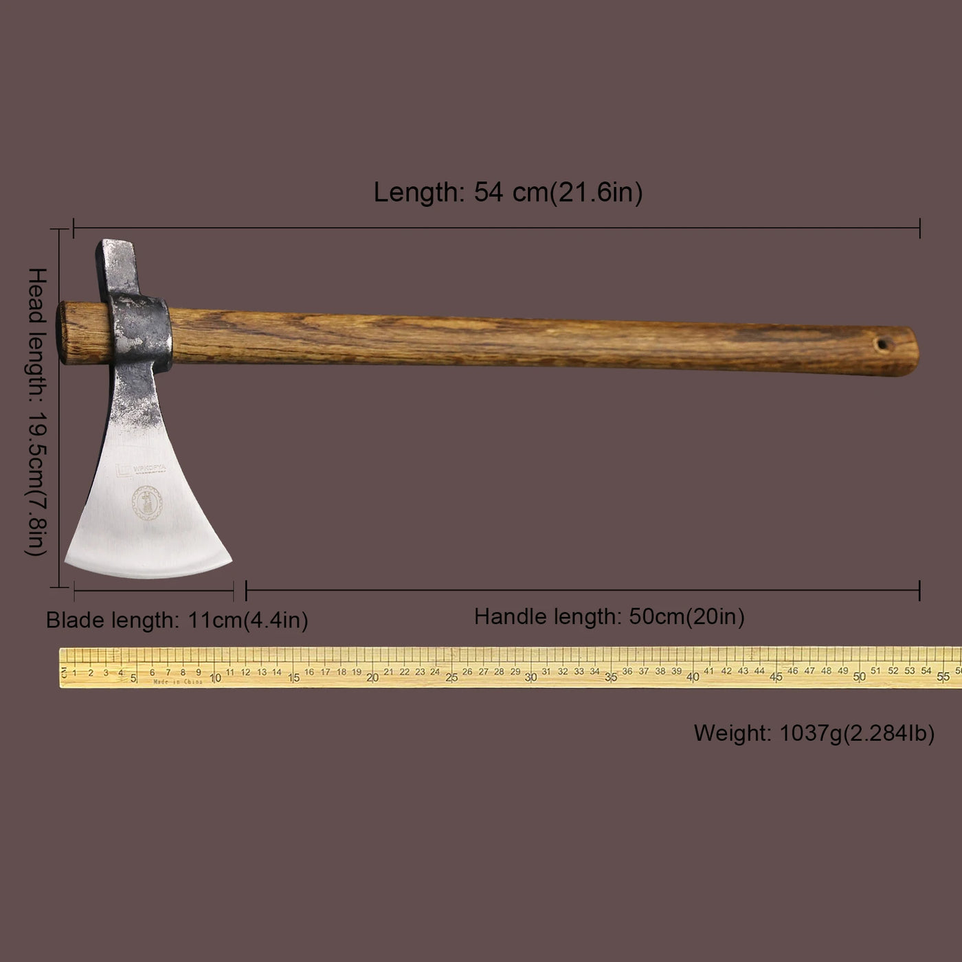 Handcrafted Viking Axe – Strength, Versatility, and Adventure-Ready!