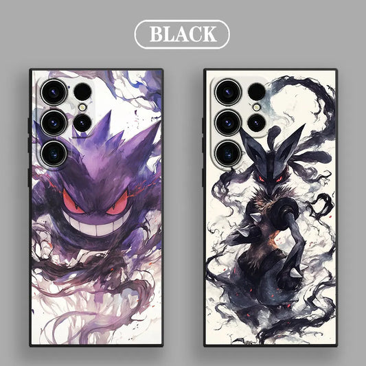Vines Ultra Case - Gengar & Lucario for Samsung Galaxy S25/S24/S23/S22/S21 FE/S20/S10 Plus 5G Black Pokémon Shadows Protective Cover