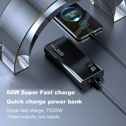 20000mAh Fast Charge Power Bank – 2 USB External Battery for Phones & Tablets 🔋📱