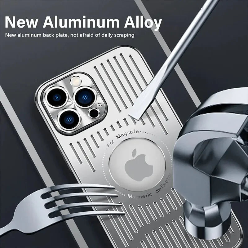 Aluminum Cooling Phone Case for iPhone 16/15/14/13/12 Pro Max