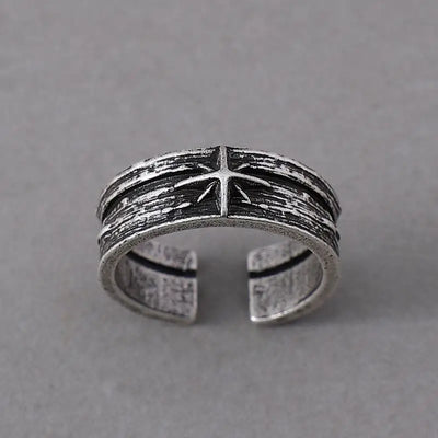 Jarl’s Silver Night – Viking Silver Ring ⚔️🌙