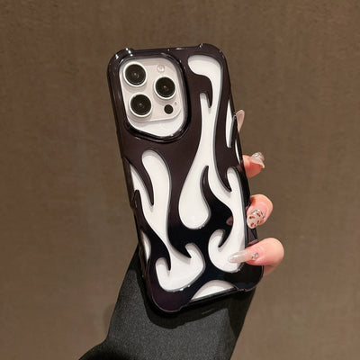 3D FLAME Phone Case 🔥 Matte Shockproof – Fits iPhone 13/12/11 Pro/Max&nbsp;