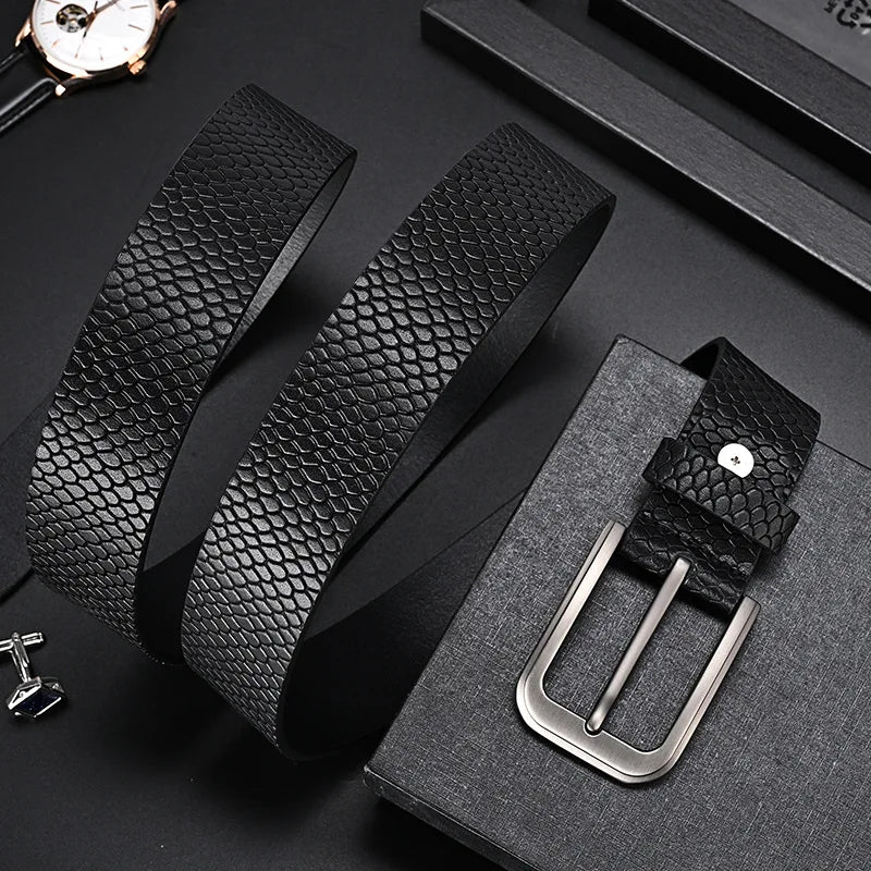 Trendsetter Men's Belt 🔥 PU Leather w/ Alloy Buckle - Business &amp; Casual Strap