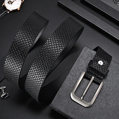 Trendsetter Men's Belt 🔥 PU Leather w/ Alloy Buckle - Business &amp; Casual Strap