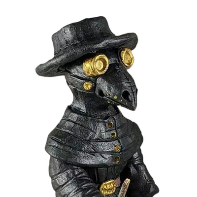 Plague Doctor Incense Burner – Mini Crow Statue