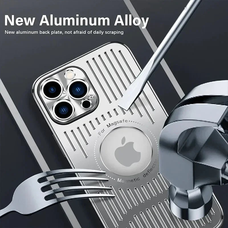 Aluminum Cooling Phone Case for iPhone 16/15/14/13/12 Pro Max