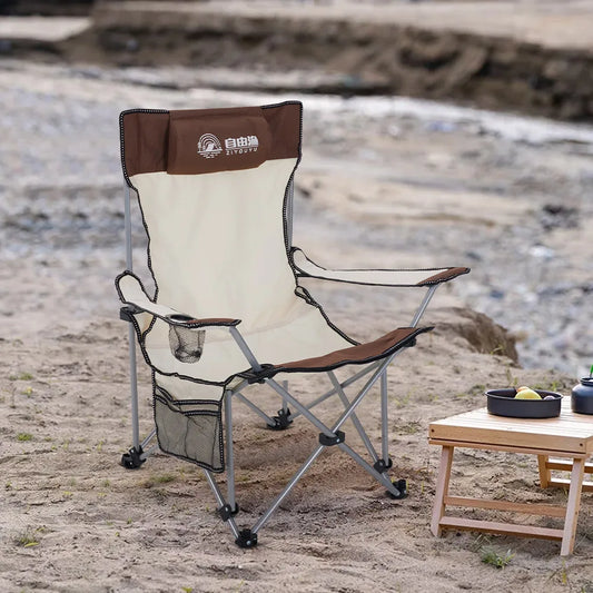 Portable adjustable folding camping chair, lightweight travel, fishing chair, beach chair, suitable for grassland