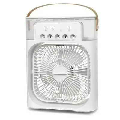 3-in-1 Portable Air Cooler ❄️ USB Fan + Humidifier + LED Light – For Home/Office/Camping