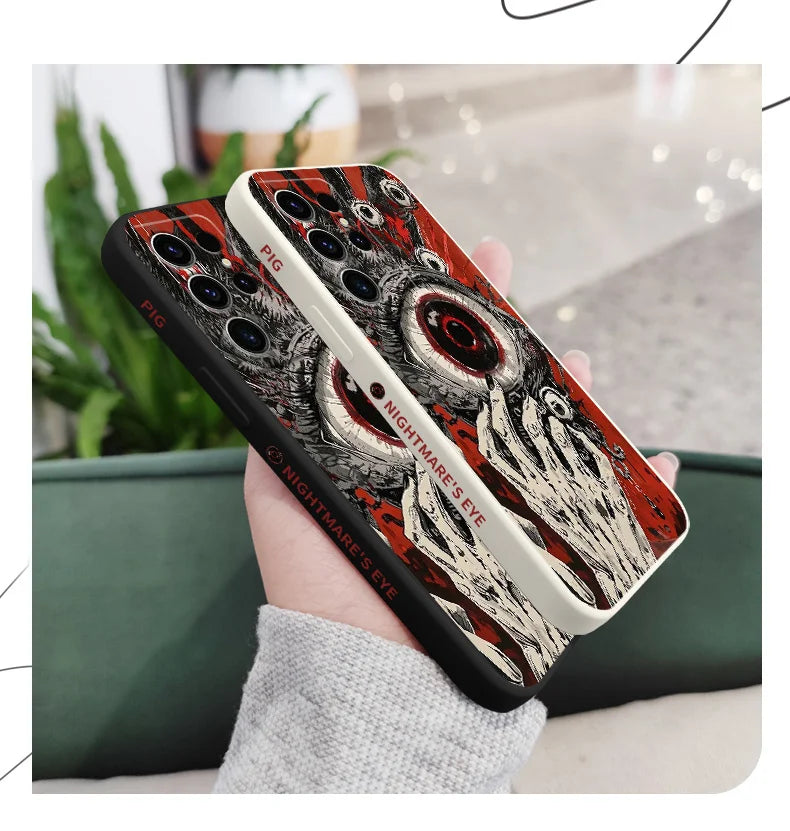 Devil Eye Phone Case for Samsung Galaxy S22 Plus / S21 Plus / S23 Ultra / S23 FE / S22 Ultra / S22 / S24 / S24 FE / S23 / S23 Plus / S25 / S25 Ultra / S24 Plus / S25 Plus / S21 Ultra / S24 Ultra