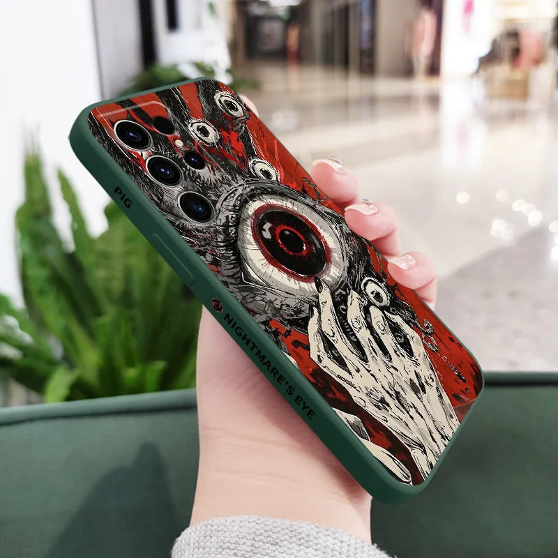 Devil Eye Phone Case for Samsung Galaxy S22 Plus / S21 Plus / S23 Ultra / S23 FE / S22 Ultra / S22 / S24 / S24 FE / S23 / S23 Plus / S25 / S25 Ultra / S24 Plus / S25 Plus / S21 Ultra / S24 Ultra
