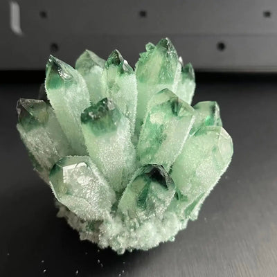 Natural Green Quartz Cluster – Reiki Energy Stone & Decor