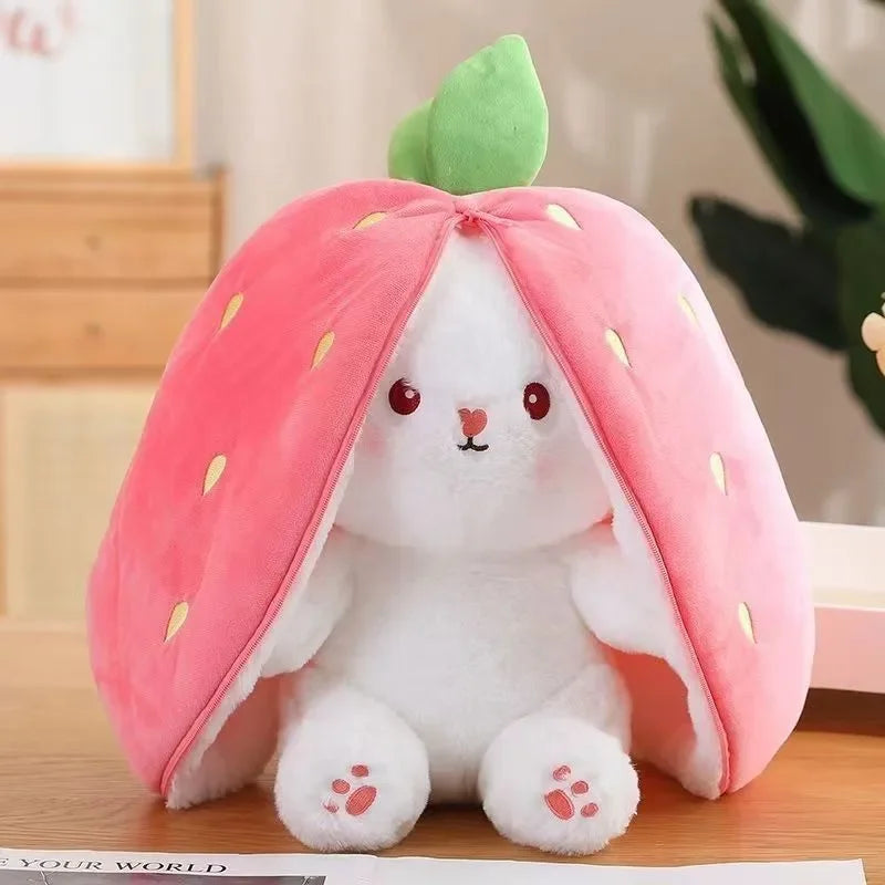 Plush Bunny Strawberry 🍓 & Carrot 🥕 25cm