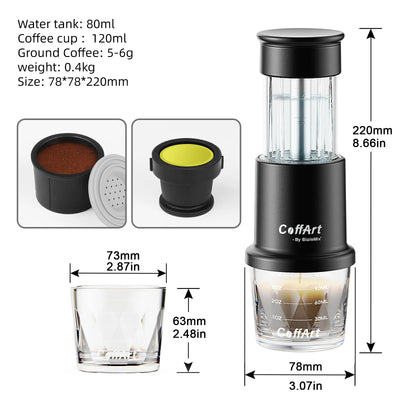 Handpresso Maker ☕️ 2-in-1 Portable Espresso - No Power Needed