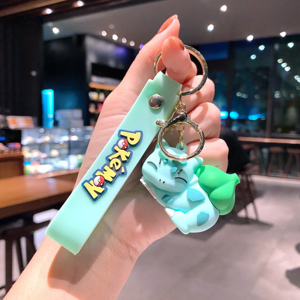 Pokémon Keychain 2025 – Pikachu, Psyduck, Gengar & More Cartoon Figures 🎒✨