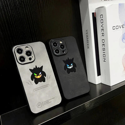 Case For iPhone - Pokemon Phantom Glow Leather Case – Gengar | Shockproof & Laser