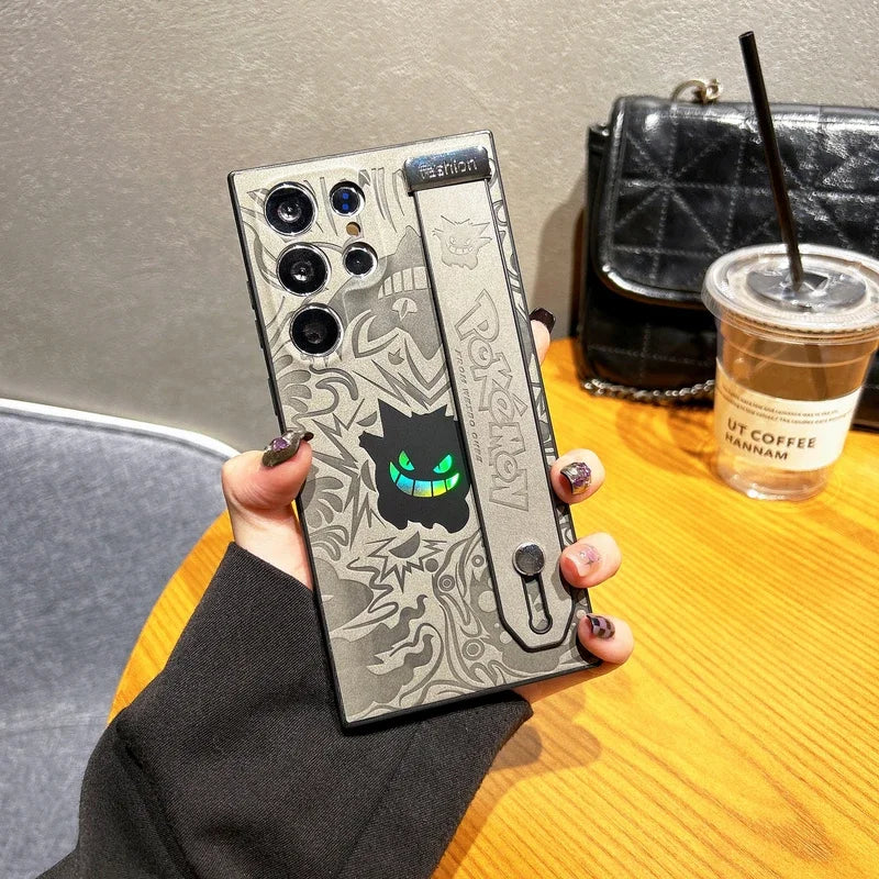 Gengar Leather Wrist Strap Case – Samsung Galaxy S22 Ultra