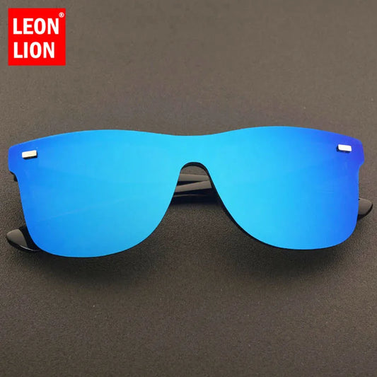 LeonLion Vintage Rimless Square Sunglasses – Men & Women 😎🌟