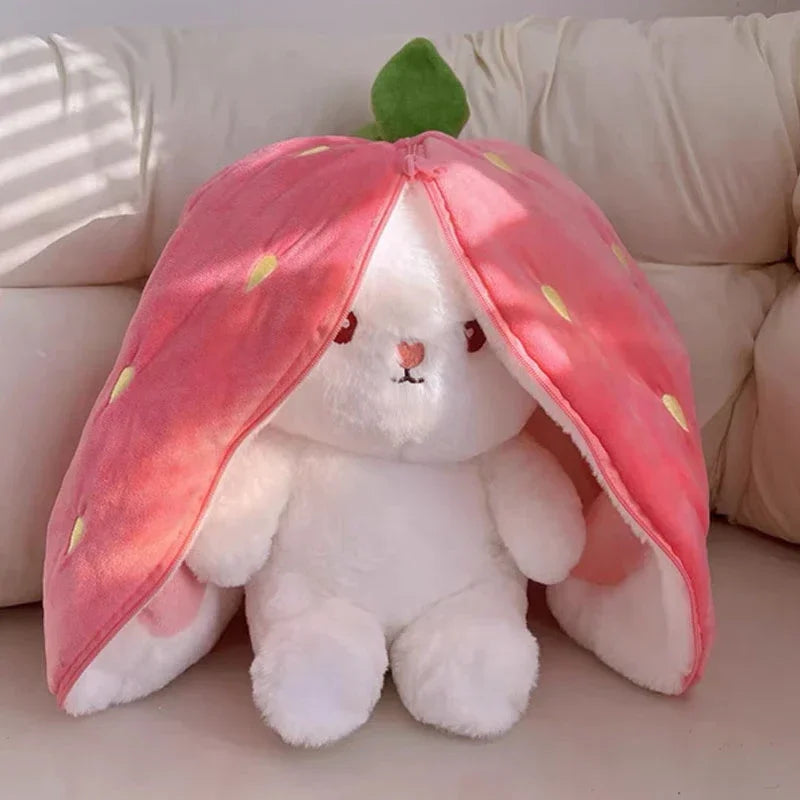 Plush Bunny Strawberry 🍓 & Carrot 🥕 25cm