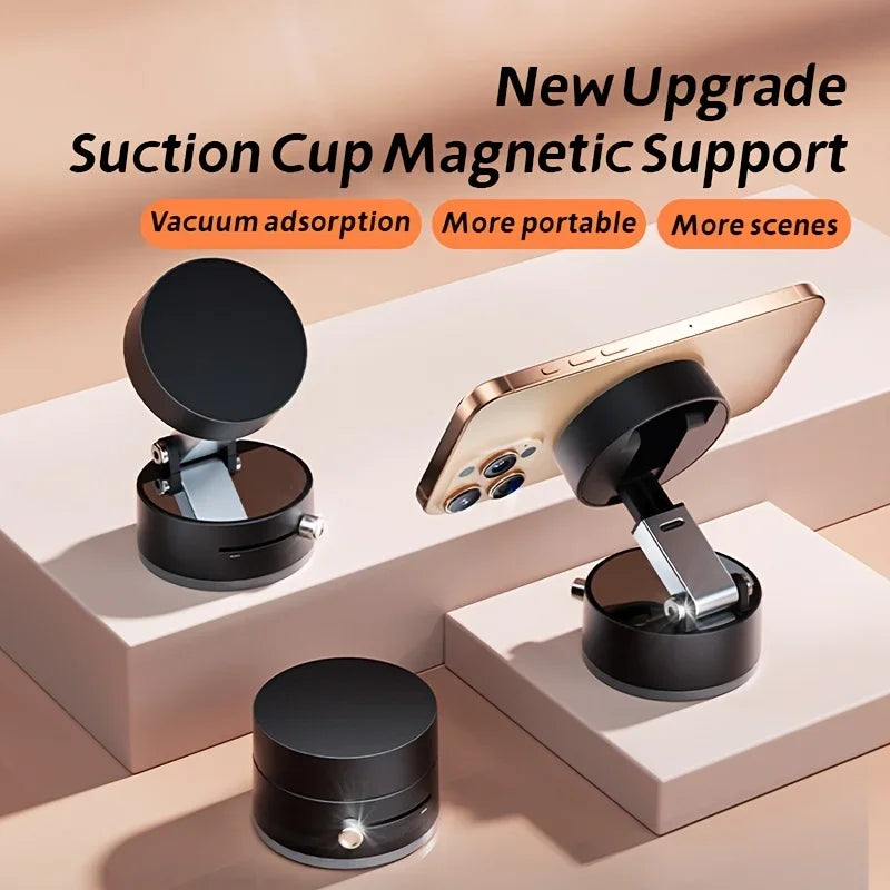 Vacuum Magnetic Folding Swivel Stand – Universal Phone Holder