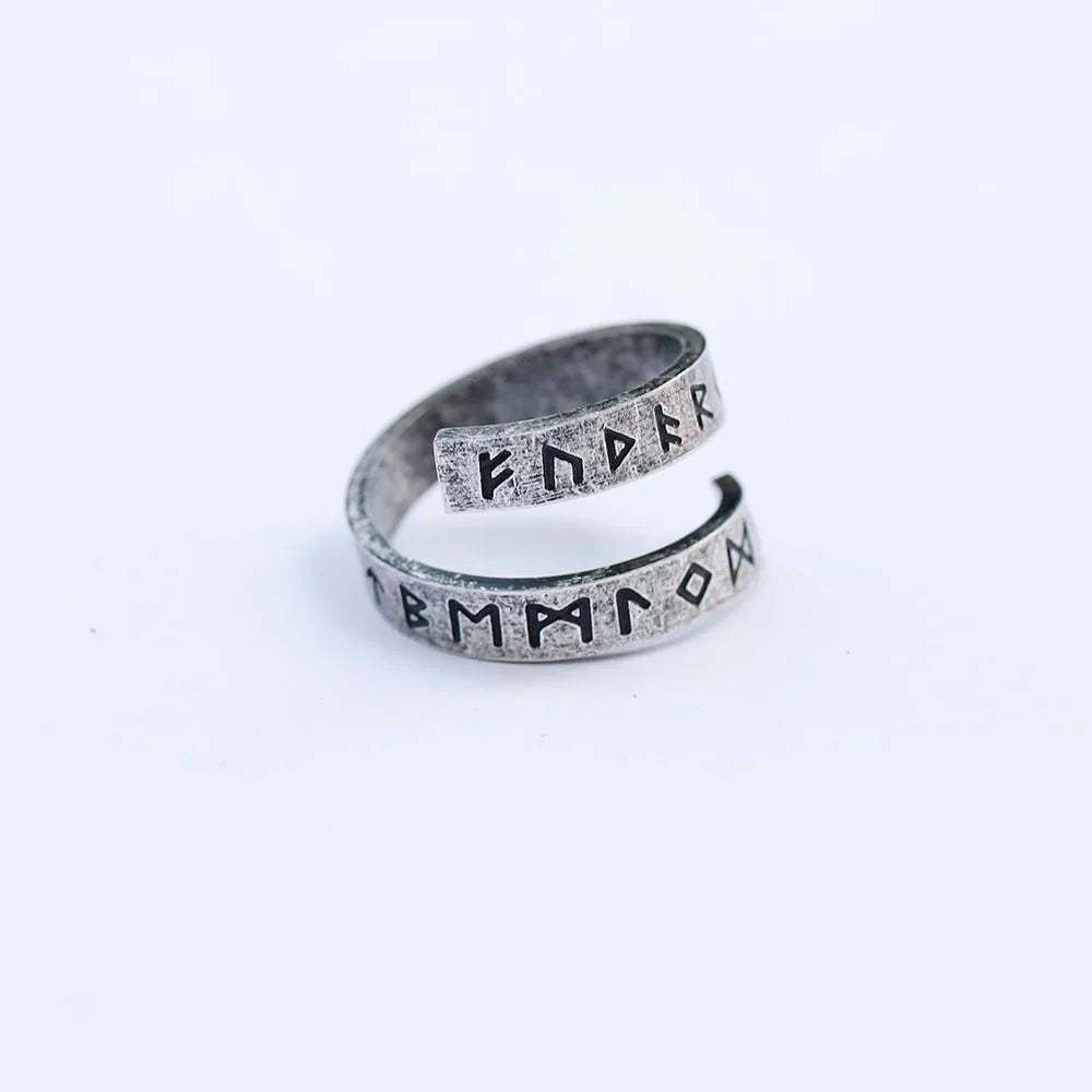 Rotating Viking Rune Ring