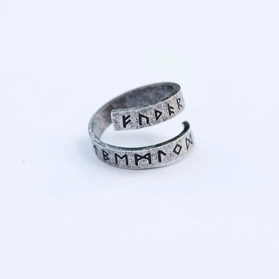 Rotating Viking Rune Ring