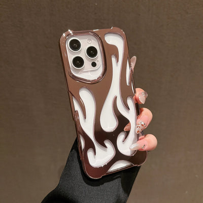 3D FLAME Phone Case 🔥 Matte Shockproof – Fits iPhone 13/12/11 Pro/Max&nbsp;