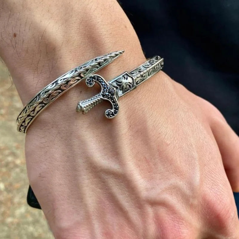 Viking Sword Bracelet Excalibur – Viking-Inspired Zircon Armring