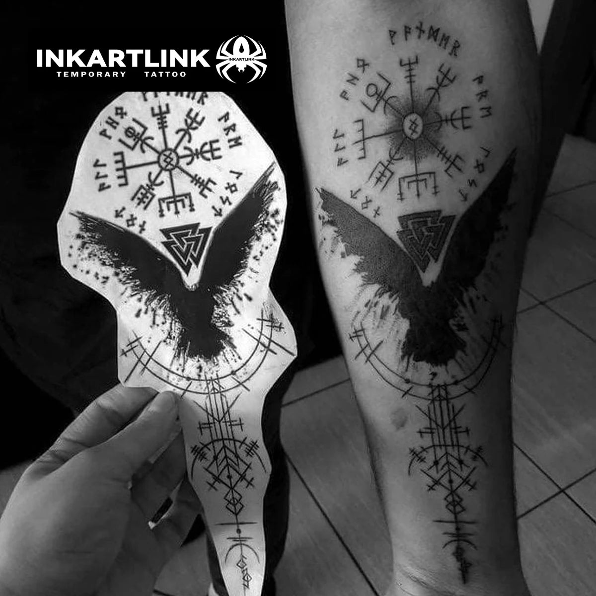 Evil Symbol Temporary Tattoo 🖤👹
