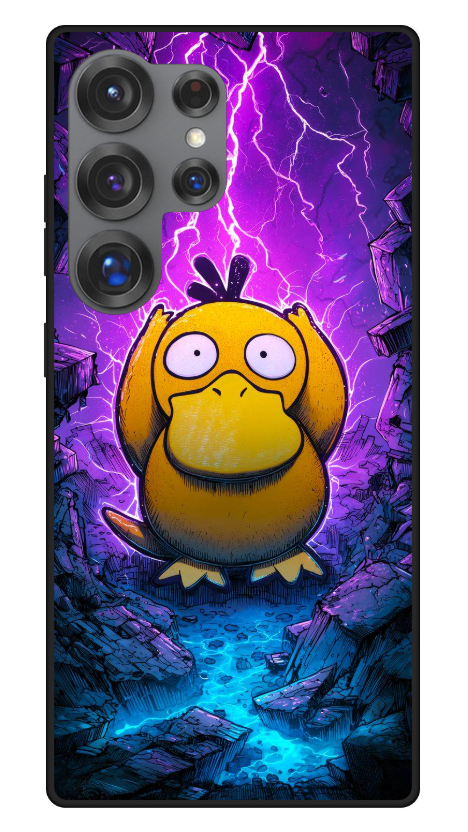 Aqua Psyduck Armor Case – Galaxy S23 / S23+, S24 / S24+ / S24 Ultra / S24 FE, S25 / S25+ / S25 Ultra