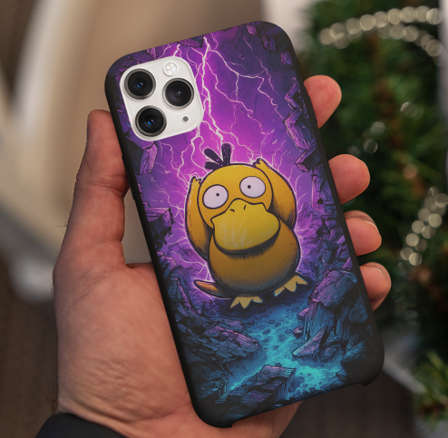 Aqua Psyduck Armor Case – Galaxy S23 / S23+, S24 / S24+ / S24 Ultra / S24 FE, S25 / S25+ / S25 Ultra