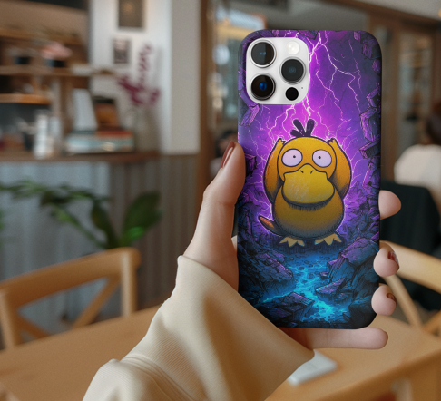 Aqua Psyduck Armor Case – Galaxy S23 / S23+, S24 / S24+ / S24 Ultra / S24 FE, S25 / S25+ / S25 Ultra